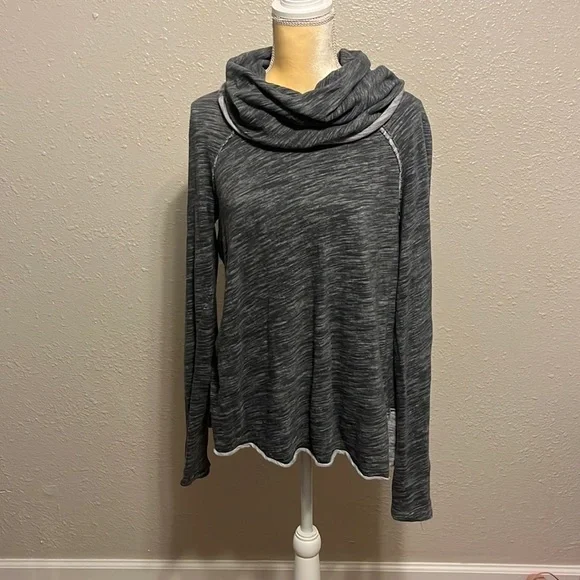 Free People Beach Gray Cocoon Cowl Neck Tunic‎ Sweatshirt - Picture 3 of 9